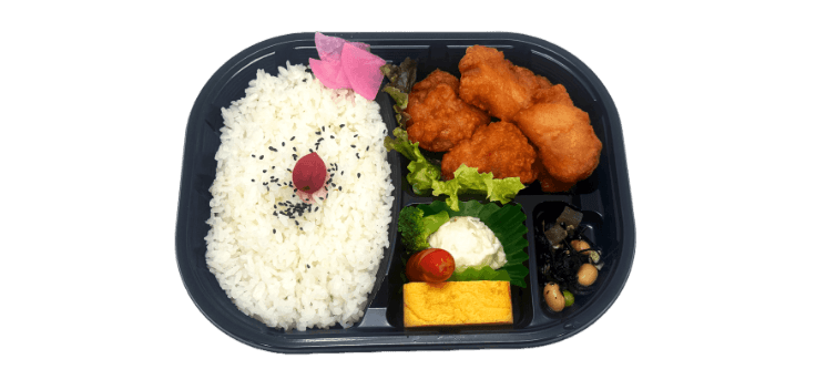 若鶏の唐揚げ弁当の画像